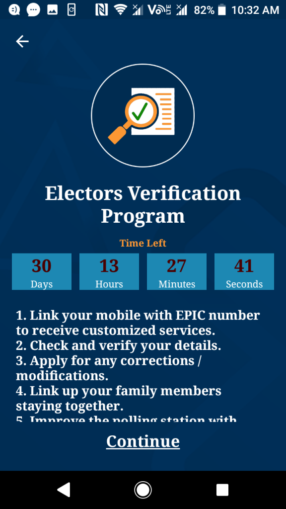Electors Verification Program