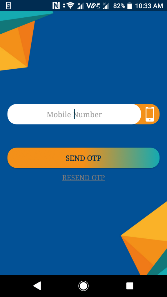 Type the Mobile number for liking