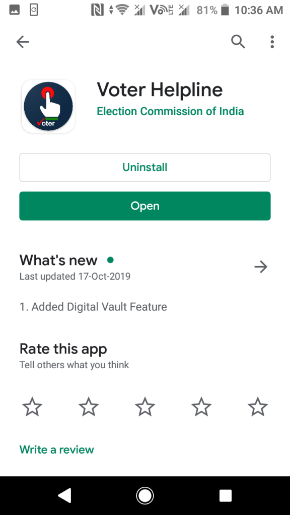 Voter Helpline Application 
