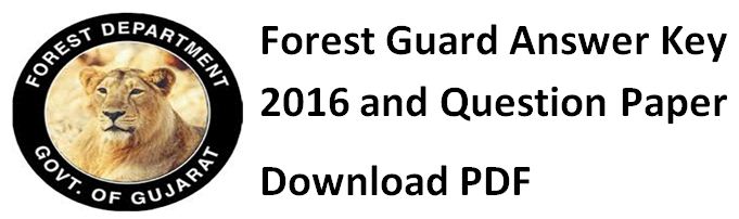 Forest Guard Vanrakshak Paper with Answer Key