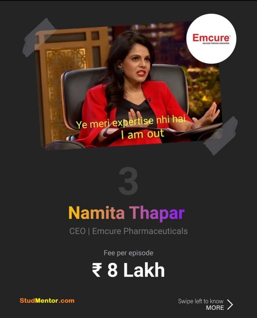 5. Namita Thapar - Founder of Emcure Pharmaceuticals (SharkTankIndia)