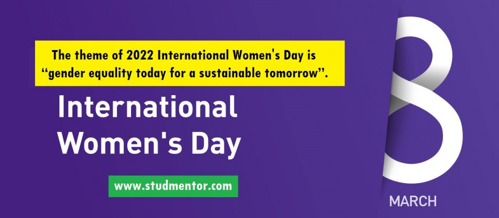 International Women's Day in English, Hindi, Gujarati 2022