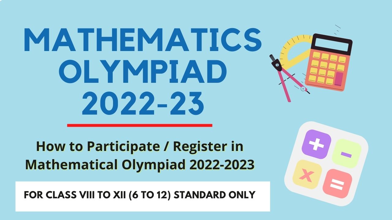 How to Participate / Register in Mathematical Olympiad 20222023