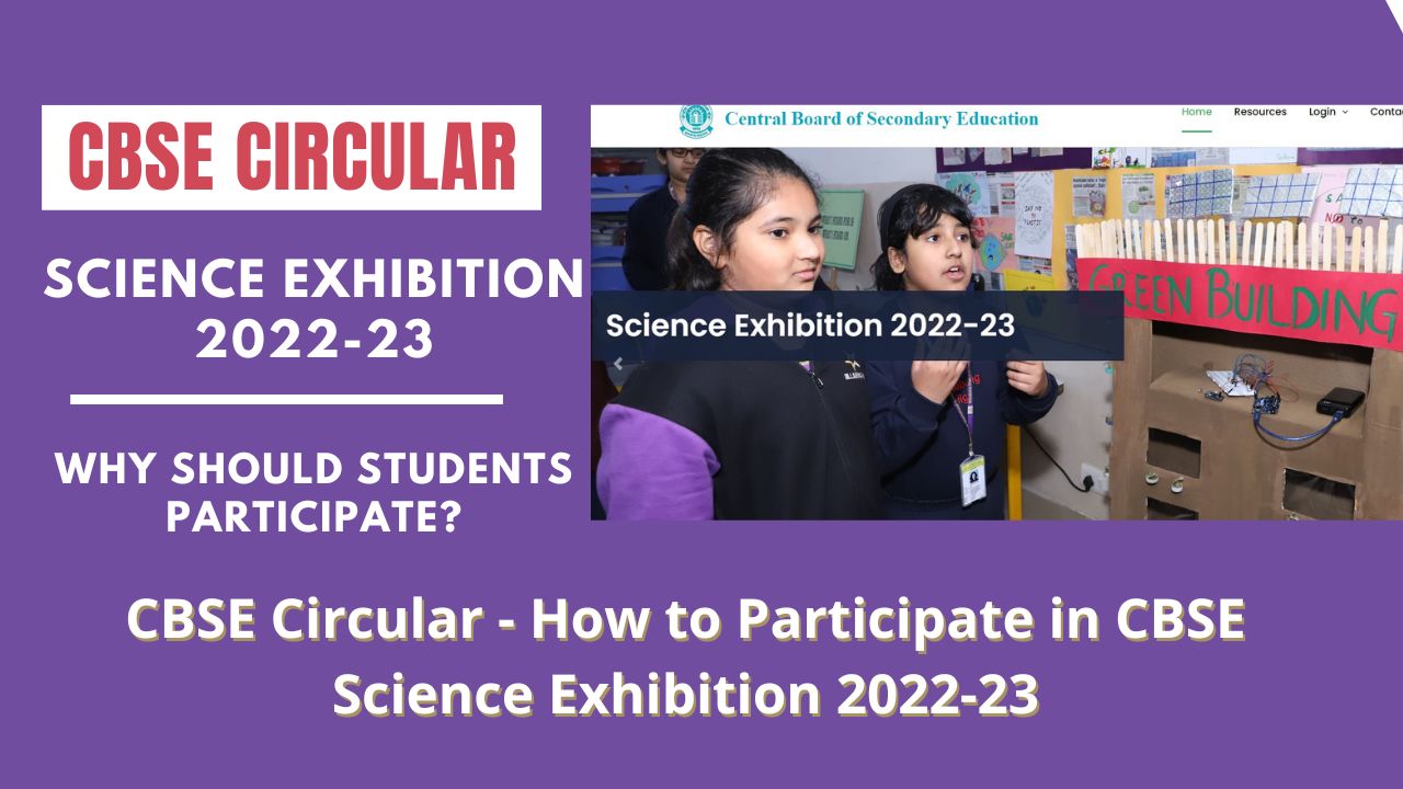 CBSE Circular - How To Participate In CBSE Science Exhibition 2022-23 ...