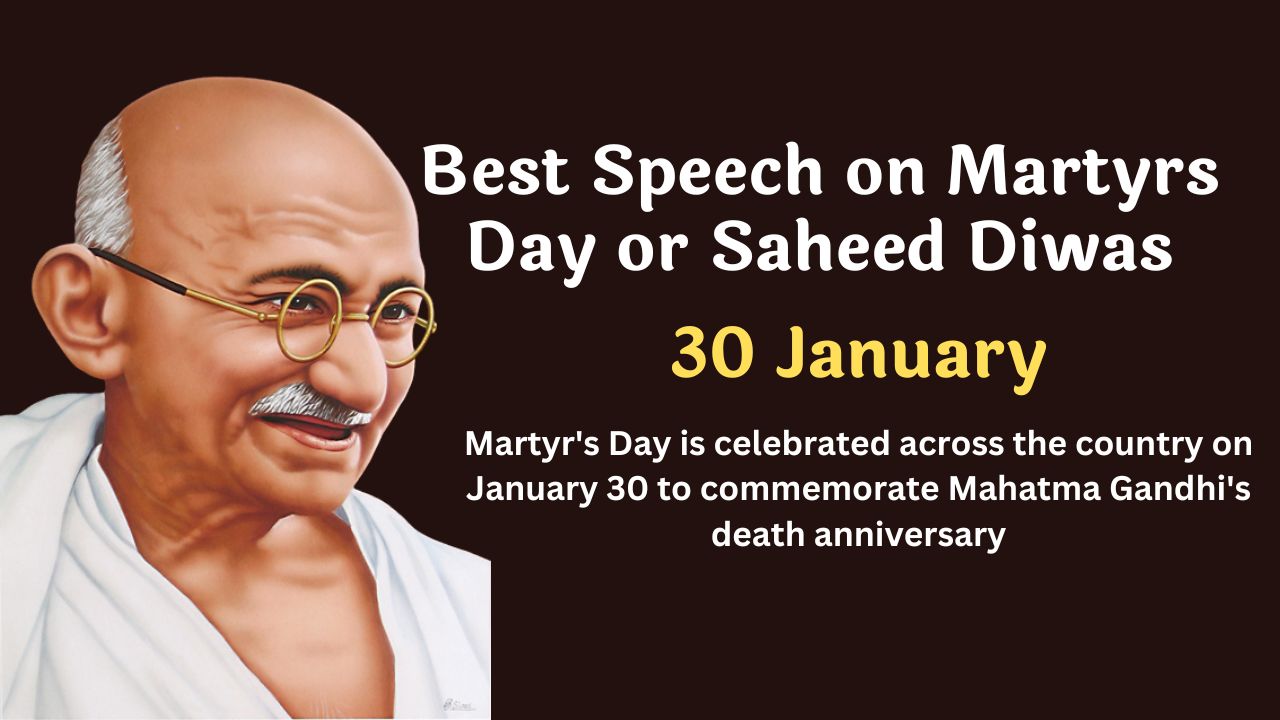 Martyrs' Day 2024: Recognizing Mahatma Gandhi on the anniversary of his death.