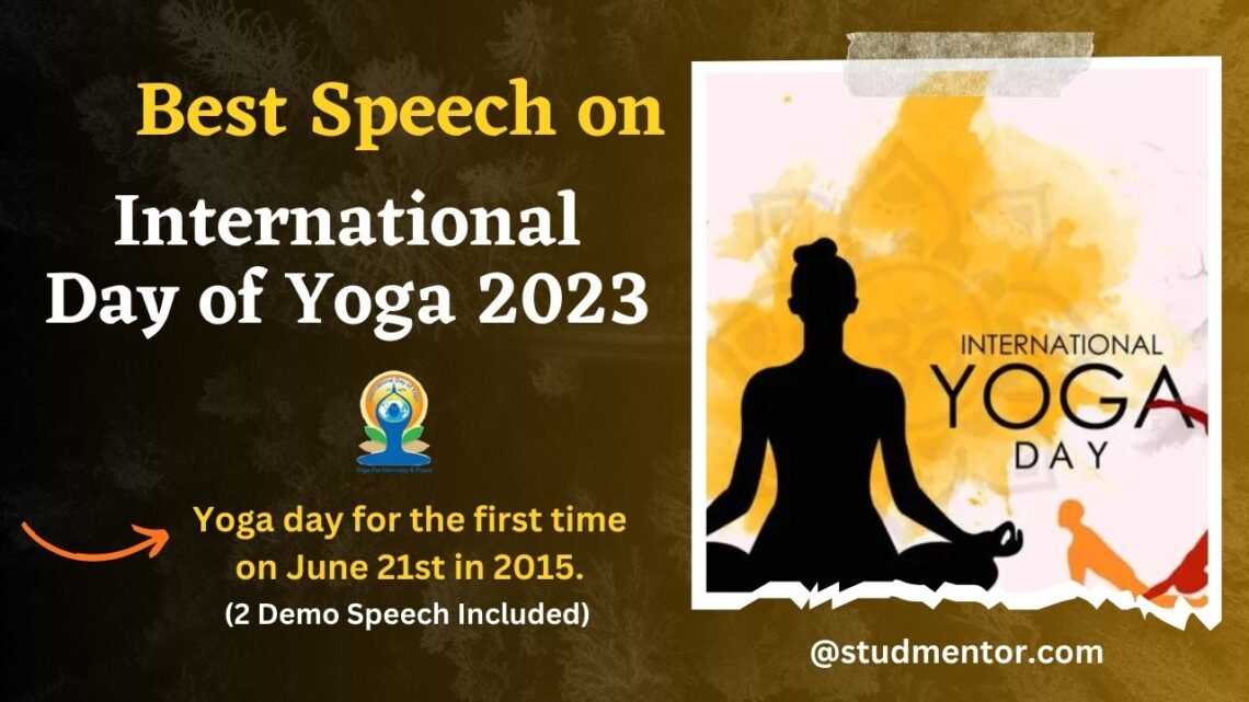 speech on international yoga day 2023