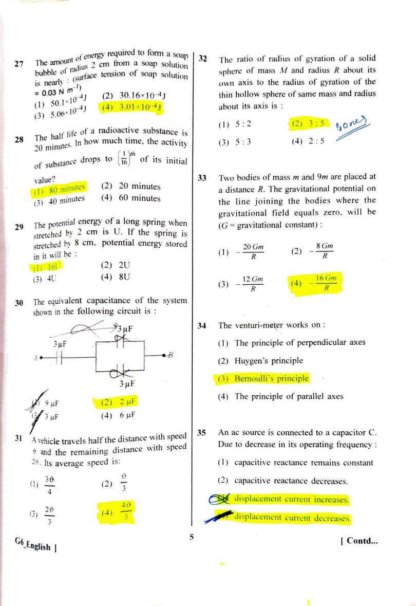 NEET (UG) 2023 Question Paper With Solution In PDF (07 May 2023)