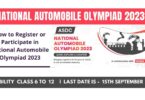 How to Register or Participate in ASDC National Automobile Olympiad 2023
