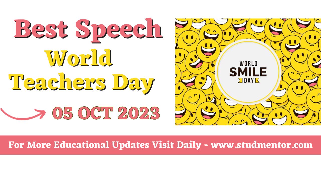 speech on world smile day