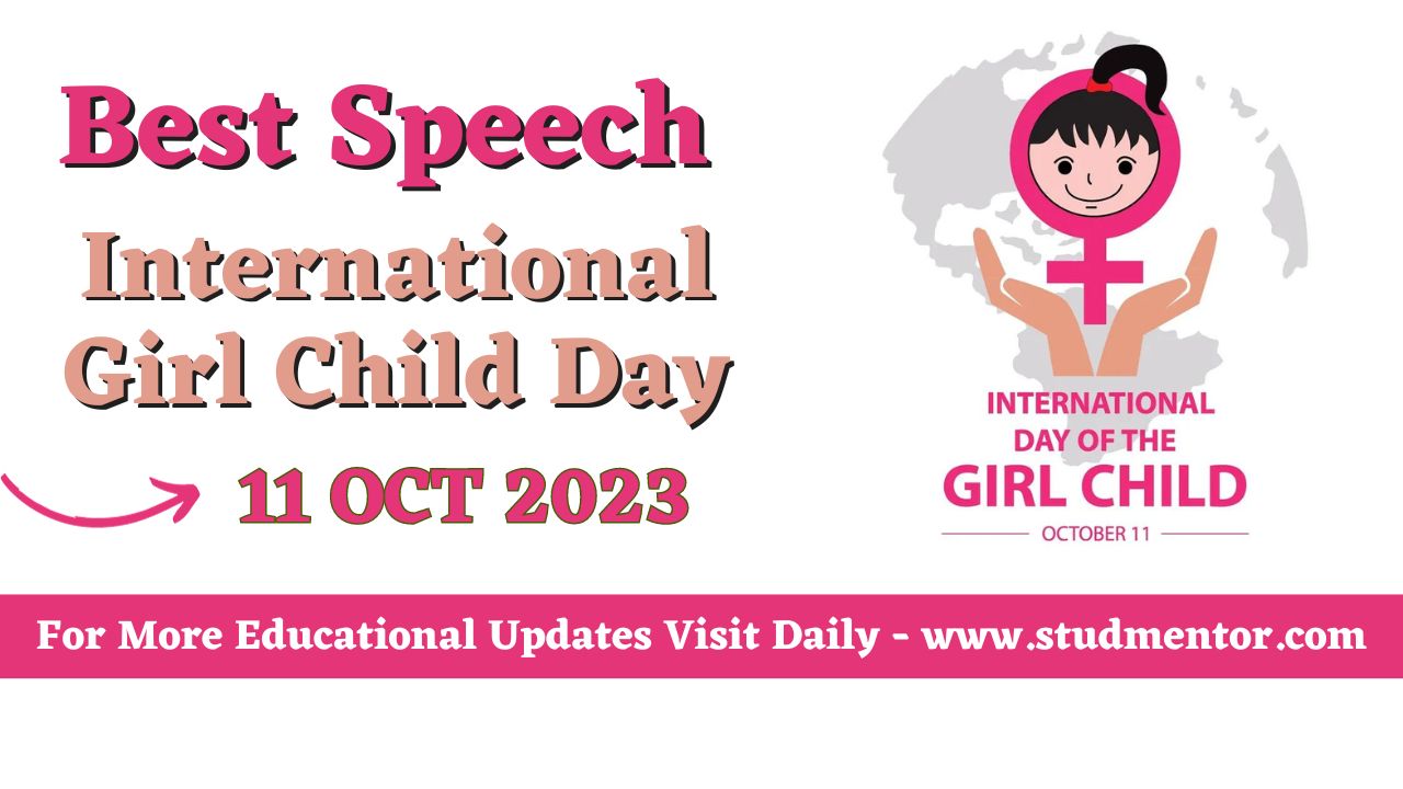 speech on world girl child day