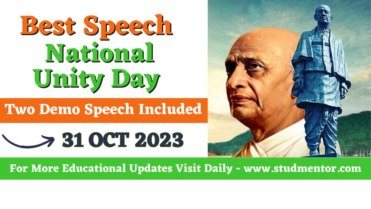 speech on national unity day