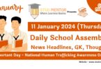 School Assembly Today News Headlines for 11 January 2024