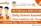 School Assembly Today News Headlines for 02 February 2024