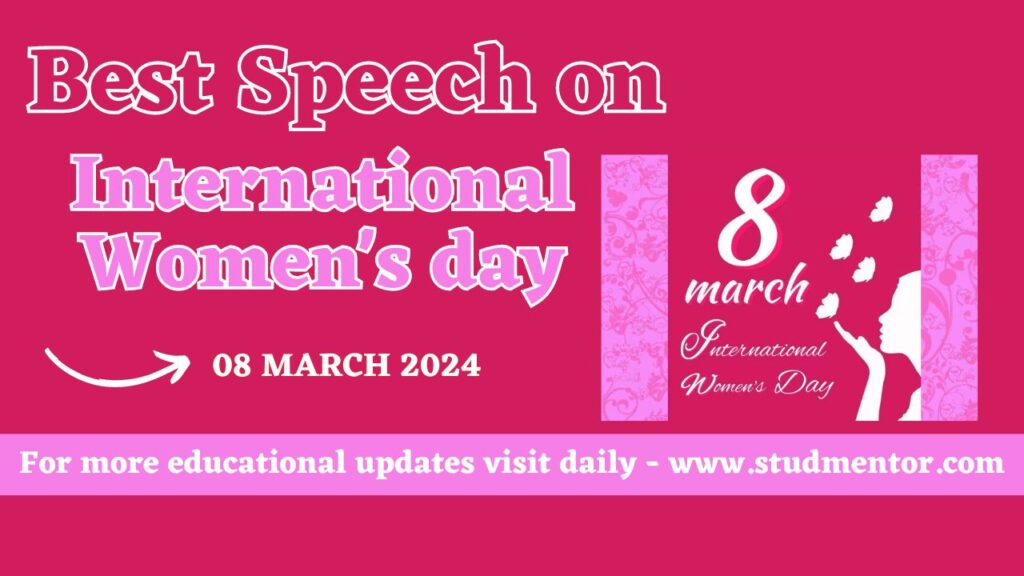 Speech On International Women S Day For Students In English 2024   Speech On International Womens Day For Students In English 2024 1024x576 