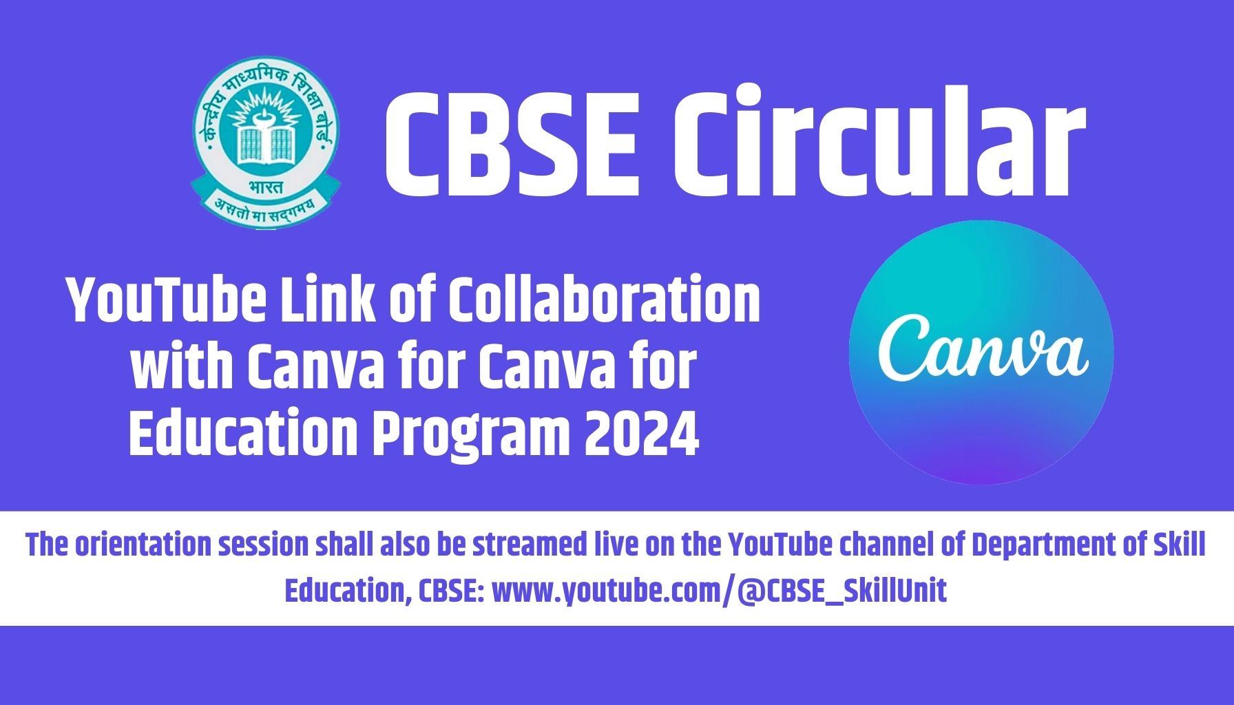 Live Link Collaboration with Canva for Education Program 2024