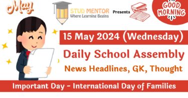 Daily School Assembly News Headlines for 15 May 2024