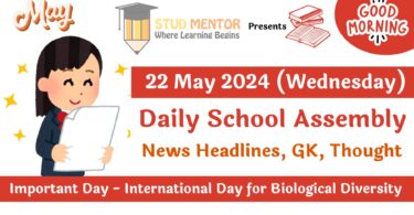 Daily School Assembly News Headlines for 22 May 2024