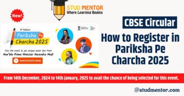 CBSE Circular - How to Register in Pariksha Pe Charcha 2025