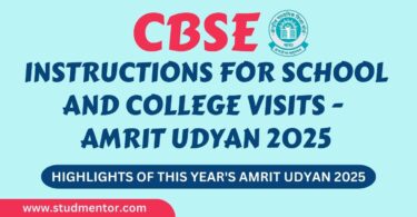 Instructions for School and College Visits - Amrit Udyan 2025